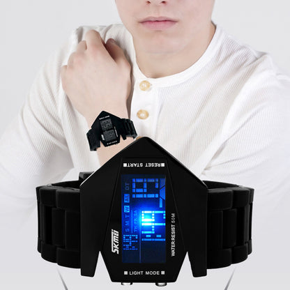 Beautiful Time Personality Creative Men's Hot Sale Led Airplane Watch Jelly Vintage Brand Children Waterproof Watch
