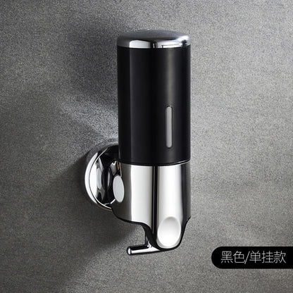 Stainless Steel Pull Rod Three-head Soap Dispenser Manual Pressing Shampoo & Shower Gel Soap Dispenser Hotel Toilet Pressing Soap