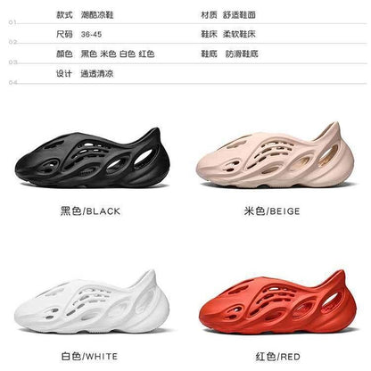 New Coconut 700 Clogs Beach Outdoor Sandals Summer Cut Out Thick-Soled Men's And Women's Roman Sandals Cross-Border