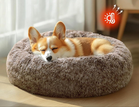 Cross-border Dog Kennel Plush Round Pet Kennel Dog Bed Winter Dog Mat Pet Bed Pet Supplies Wholesale