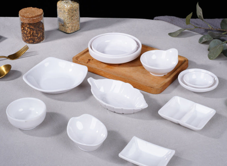 Young's Porcelain-Imitation Milamine Shatter-Resistant Round Small Flavor Dish Chinese Sushi Dipping Sauce Dish Dish Dish Dish Dish Dish Dish Dish Dish Dish Dish