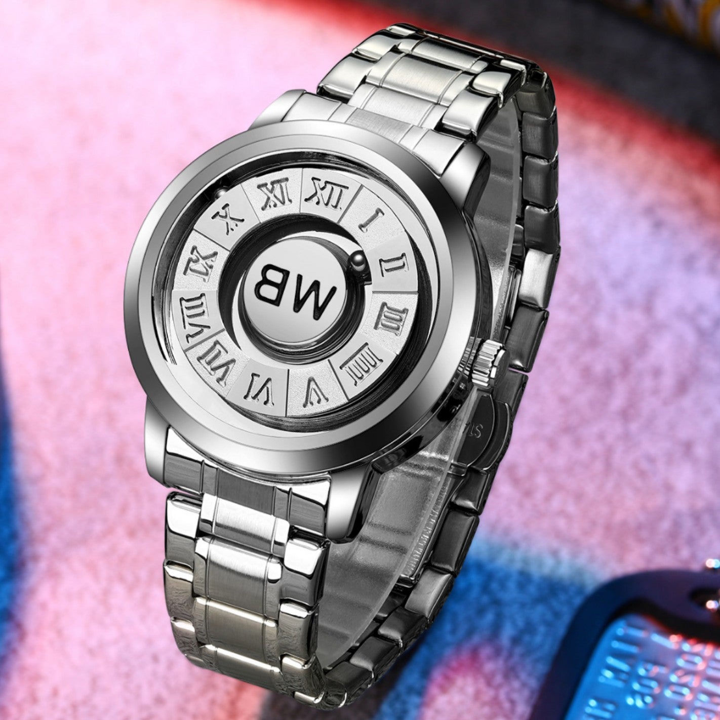 Fashion Cool Magnetic Suspension Watch Men's Black Technology Sense Creative Personality Concept Watch Wholesale