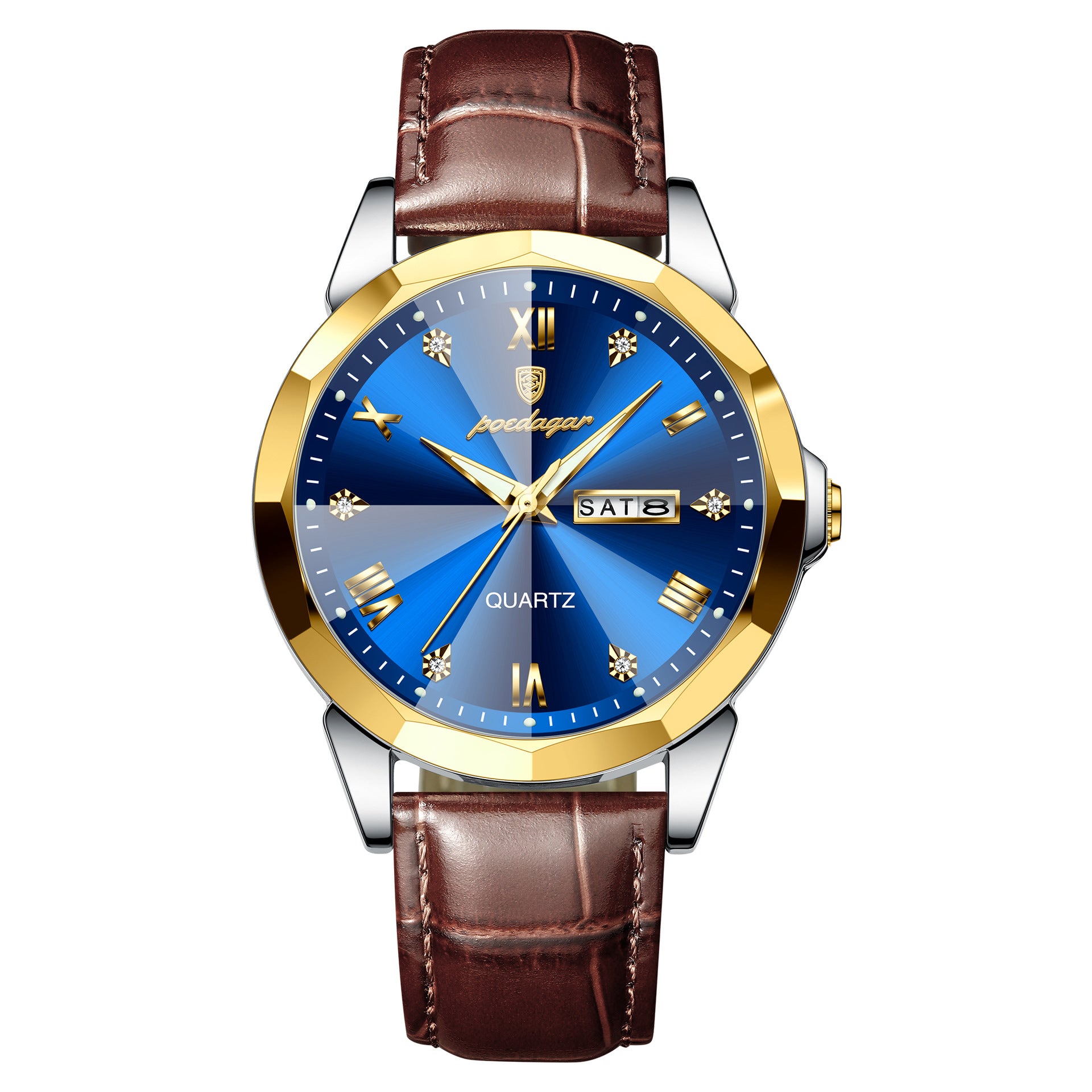 Swiss Brand Belt Men's Watch Waterproof Luminous Fashion Quartz Watch Live Foreign Trade Explosions A Generation Of Hair