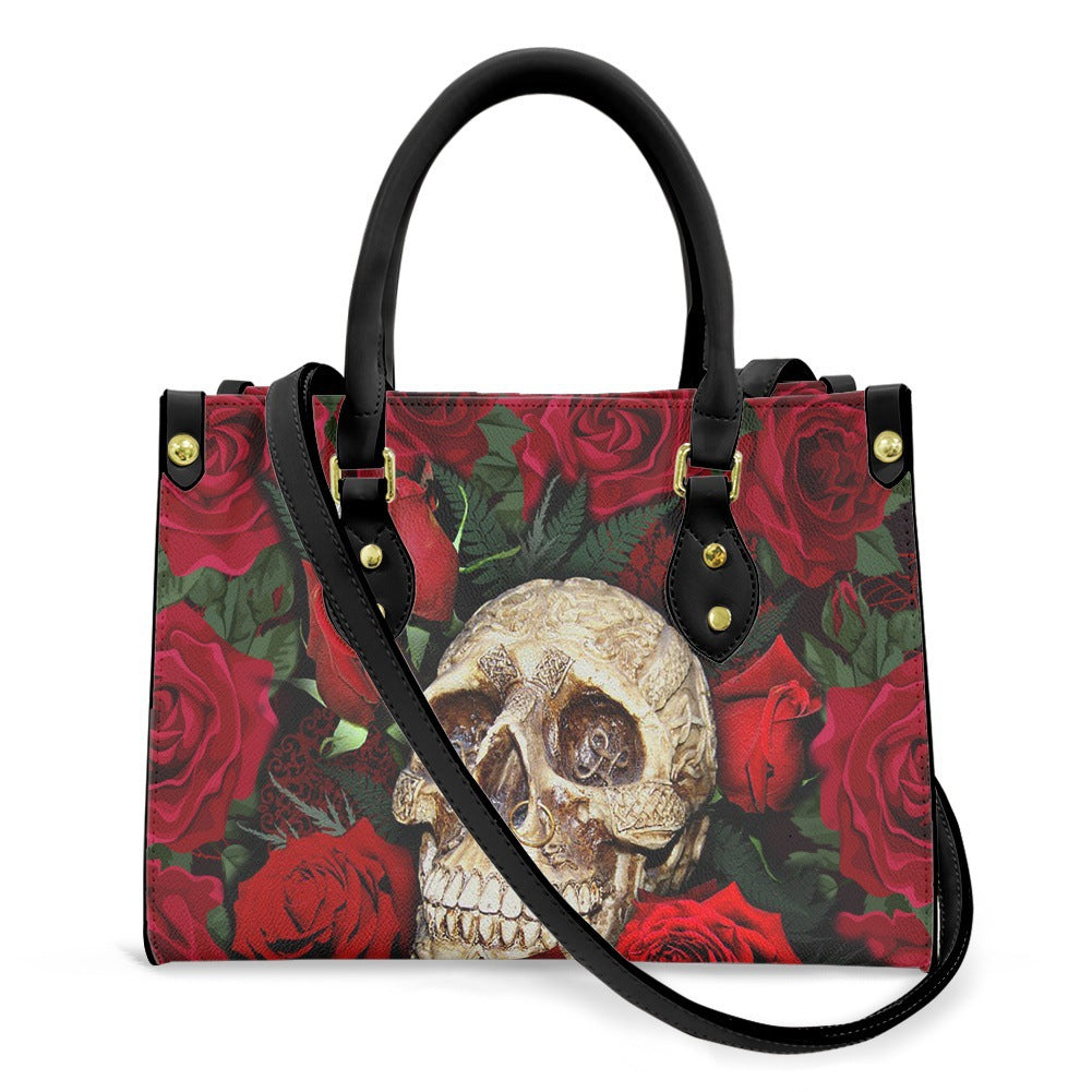 Halloween Skull Digital Print Handbag Ladies AliExpress Hot PU Belt Strap Shoulder Bag Wholesale