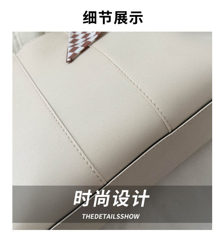 Simple Commuter Large Capacity Bag Women's Korean Fashion Tote Bag Spring And Summer Niche Texte Shoulder Handbag