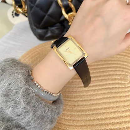 Factory Supply Mishali New Angla Red Square Belt Watch Women's Watch Simple Niche Live