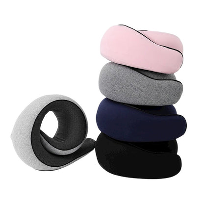 Cross-border Foreign Trade Explosions Memory Foam U-shaped Pillow Neck Pillow Snail Pillow Nap Neck Pillow Velcro Neck Pillow Airplane Pillow