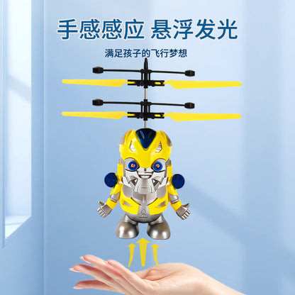 Gesture Induction Aircraft Luminous Suspension Flying Small Flying Fairy Induction Helicopter Children's Toys Factory Direct Sales