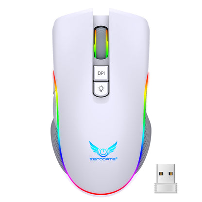 Factory Direct Wireless Gaming Mouse Type-c Charging Interface RGB Luminous Bluetooth Mouse Cross-border Wholesale