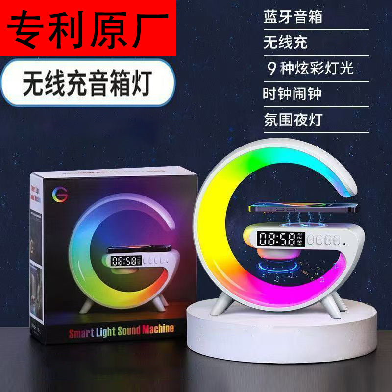 Cross-border Explosions New Large G Bluetooth Audio N69 Colorful Lights With Alarm Clock Desktop Multi-functional Wireless USB Charge