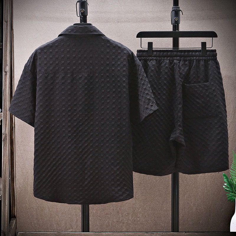 Men&#039;s Summer Suit, Short-sleeved T-shirt, Shorts, Sports Suit, Loose Casual Suit, Handsome Set Of Clothes