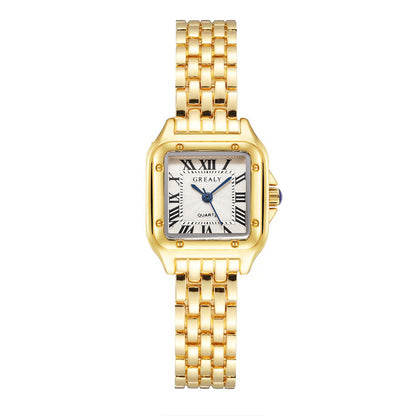 Fashion AliExpress Hot Selling Stainless Steel Women's Brand Quartz Watch Business Casual Steel Belt Women's Watch