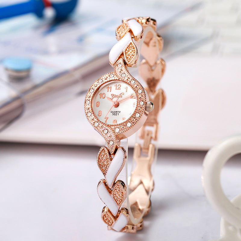 Women's Watch Ceramic Strap Fashion Personality Trend Foreign Trade Explosions Bracelet Quartz Wristwatch Advanced Sense Light Luxury Style
