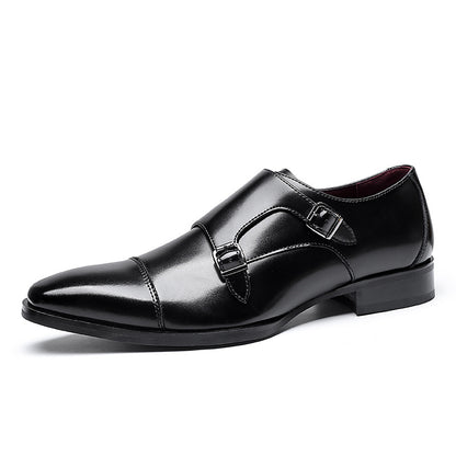Plus Size Men's Three-Joint Casual Leather Shoes Men's Genuine Leather Business Gentleman British Style Men's Leather Shoes Formal Men's Mengke Shoes