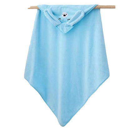 Coral Fleece Children's Cloak Bath Towel Newborn Bath Towel Bath Towel Cute Cartoon Cloak Bathrobe