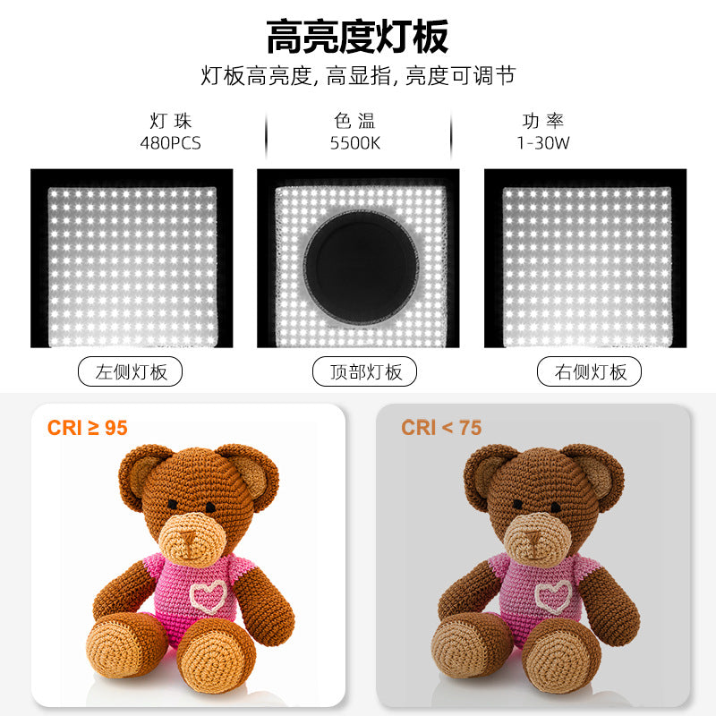 Puluz Fat Cow 40cm Foldable Photography Softbox Small Photo Studio Photography Box With 4 Color Pvc Background Boards