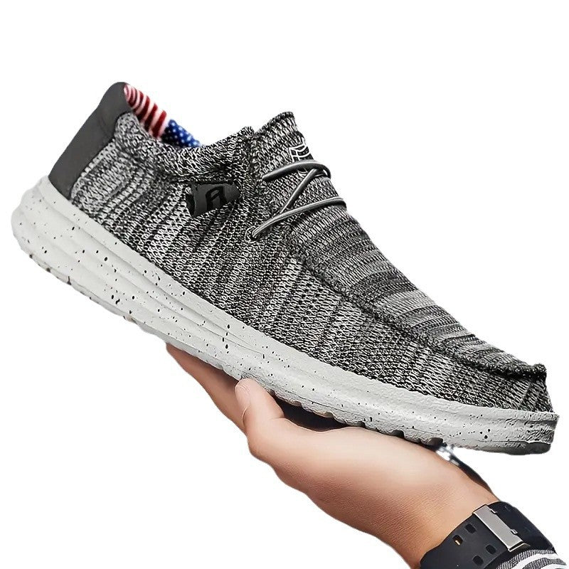 Slip-on Lazy Sneakers Autumn Comfortable All-match Non-slip Casual Work Shoes Men's Loafers Old Beijing Cloth Shoes