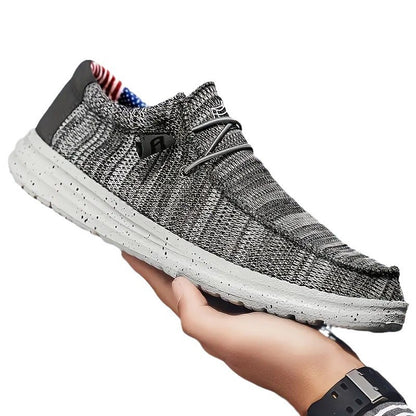 Slip-on Lazy Sneakers Autumn Comfortable All-match Non-slip Casual Work Shoes Men's Loafers Old Beijing Cloth Shoes