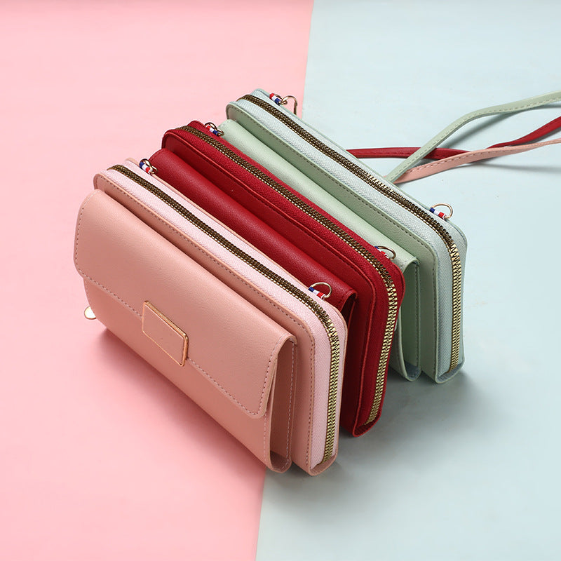 Summer Summer Super Hot Crossbody Small Bag Girl's 2024 New Black Mini Walking Texte Niche Mobile Phone Bag