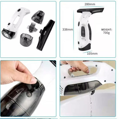 Hot Sale 20W White Cordless Rechargeable Automatic Portable Glass Cleaner Window Cleaner With 2200mA