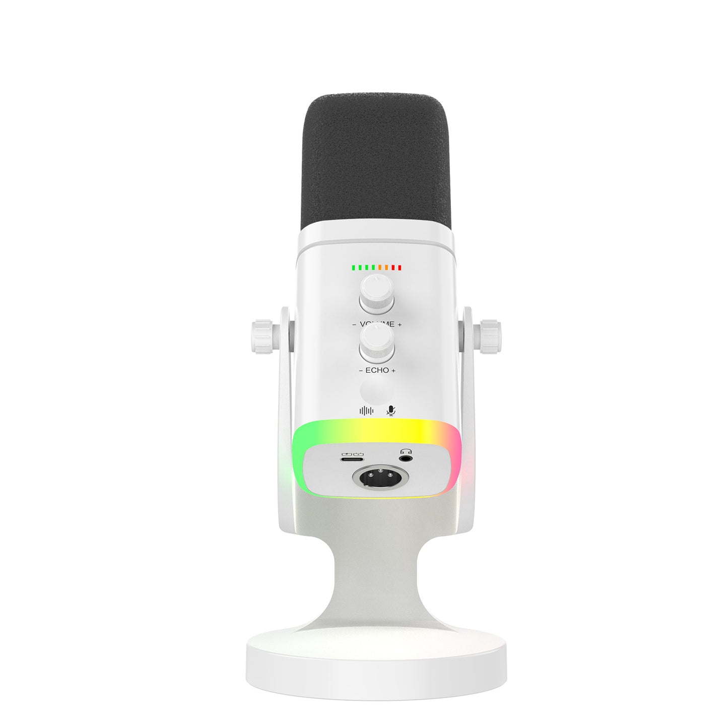 Cross-Border Xlr/Usb Dynamic Dual-Use Rgb Microphone Computer Competition Microphone USB Mobile Phone Computer Recording