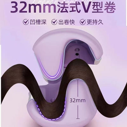 Factory Wholesale 32mm French Egg Roll Curly Hair Stick Water Ripple Wave Wool Roll Splint Negative Ion Does Not Hurt Hair