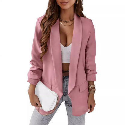 Cross-border Women's Clothing 2024 AliExpress Wish Women's Clothing Autumn New Temperament Professional Slim Fit Small Suit Jacket