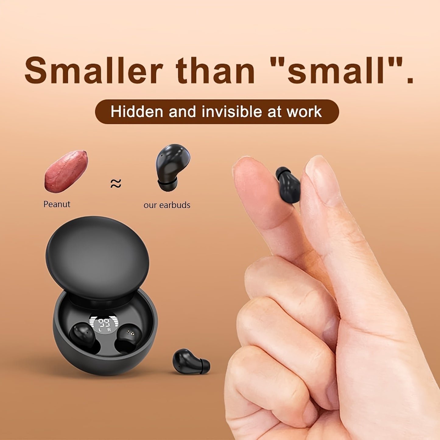 Invisible Smalt Mini Earbuds Wires Ear Buds For Small