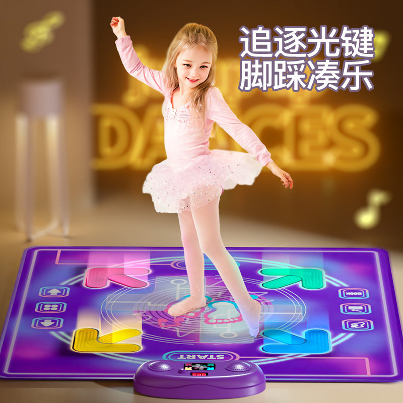Cross-border Children's Music Bluetooth Dancing Blanket Big Sports Sensor Trainer Jumping Long Height Fitness Game Blanket Toy
