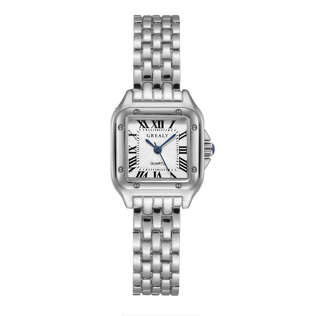 Fashion AliExpress Hot Selling Stainless Steel Women's Brand Quartz Watch Business Casual Steel Belt Women's Watch