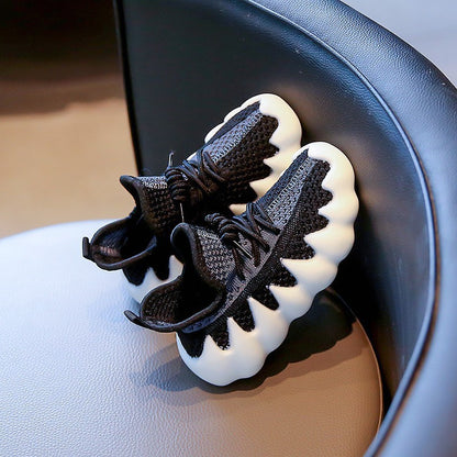 Children's Sneakers Summer New Octopus Boys Shoes Mesh Breathable Soft Sole Middle And Big Kids Girls Coconut Shoes