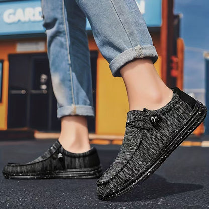 Slip-on Lazy Sneakers Autumn Comfortable All-match Non-slip Casual Work Shoes Men's Loafers Old Beijing Cloth Shoes