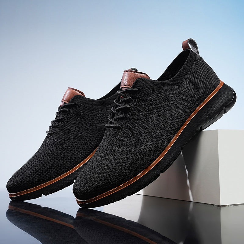 2025 Summer Breathable Casual Shoes Thick Sole Lightweight 48 Large Size Driving Shoes Casual Trbottomy Hiking Shoes Low Top Men