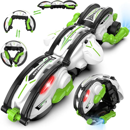 Cross-border New Strange 2.4G Rollover Stunt Car Stepless Speed Change 360 ° Rollover Deformation Children&#039;s Boy Remote Control Car