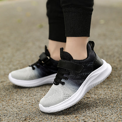 Girls' Sneaker 7-12 Years Old Trendy Shoes 2024 Spring And Autumn New Boys' Light Soft Sole Running Shoes