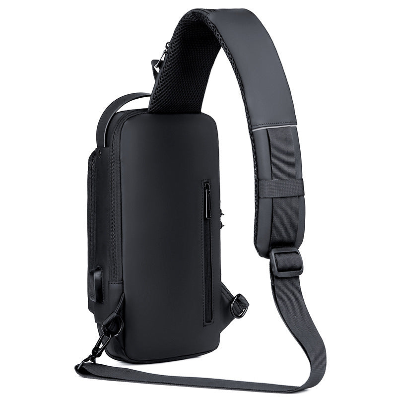 Men's Bike Bag Password Anti-theft Chest Bag Men's Bag Shoulder Bag Sports Waist Bag Casual Multifunctional Crossbody Bag