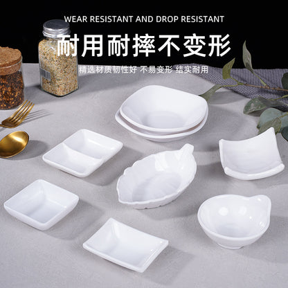 Young's Porcelain-Imitation Milamine Shatter-Resistant Round Small Flavor Dish Chinese Sushi Dipping Sauce Dish Dish Dish Dish Dish Dish Dish Dish Dish Dish Dish