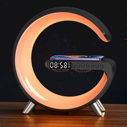 Cross-border Explosions New Large G Bluetooth Audio N69 Colorful Lights With Alarm Clock Desktop Multi-functional Wireless USB Charge