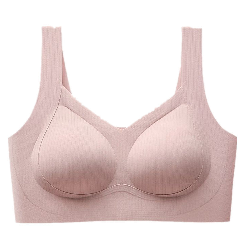 Factory Direct Sales Cross-Border Popular Seamless Large Size Suspender Underwear For Women With Small Breasts, Push-Up, No Rims, Thin Vest