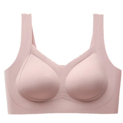 Factory Direct Sales Cross-Border Popular Seamless Large Size Suspender Underwear For Women With Small Breasts, Push-Up, No Rims, Thin Vest