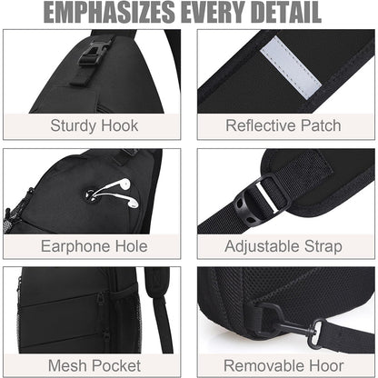 Cross-Border Hot-Selling Men's And Women's Chest Bags, Large-Capacity Outdoor Travel Sports Bags, Adjustable Shoulder Straps, Cycling Bags, Customization
