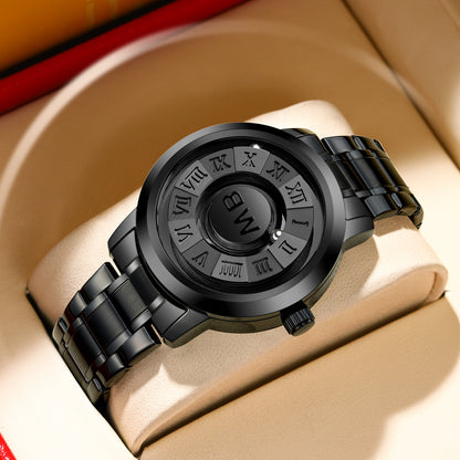 Fashion Cool Magnetic Suspension Watch Men's Black Technology Sense Creative Personality Concept Watch Wholesale