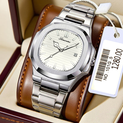 New Steel Band Parrot Quartz Watch Men's Watch Wholesale Watch Cross-Border Luminous Calendar Steel Band Watch