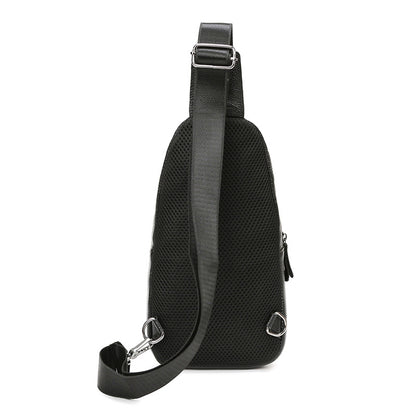 Bags New Casual Men's Leather Bag Chest Bag Top Layer Cowhide Source Wholesale Crossbody Bag Men's Retro Shoulder Bag