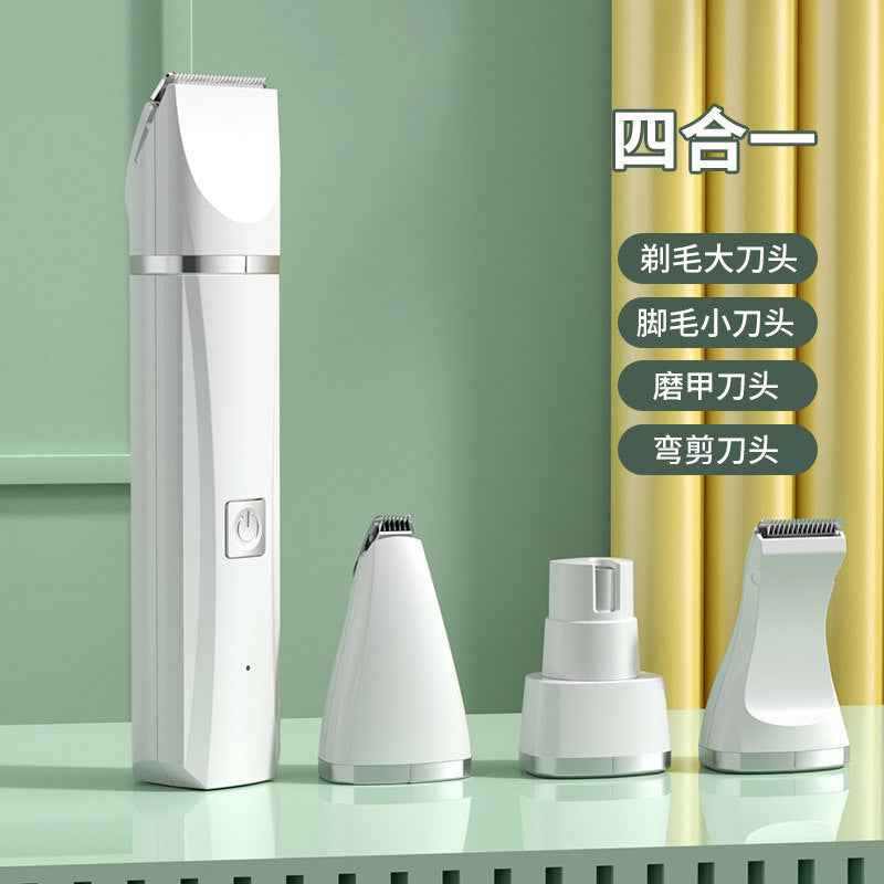 Cross-border New Pet Shaver Cat Hair Removal Electric Clippers Foot Shearing Artifact Mute Rechargeable Electric Clippers