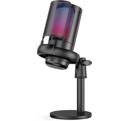 Cross-Border New USB Condenser Microphone Me6S Live Recording Microphone Singing Recording Condenser Mic