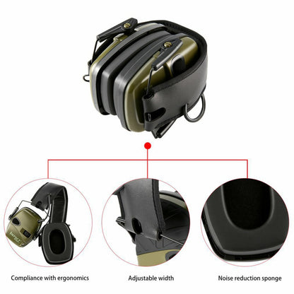 Tactical Hunting Electronic Shooting Earmuffs Anti-noise Headset Sound Amplification Impact Hearing Protection Headphone