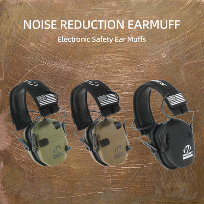 Tactical Hunting Electronic Shooting Earmuffs Anti-noise Headset Sound Amplification Impact Hearing Protection Headphone