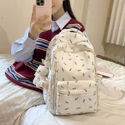Children's Floral Schoolbags, Junior High School Girls, Primary School Students, High School Students, College Students, Commuter Backpacks, Travel Lightweight Backpacks