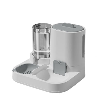 Pet Supplies New Cat Bowl And Dog Food Bowl Anti-Knock Over Large-Capacity Drinking Water Feeder Automatic Water Refill And Food Feeding All In One